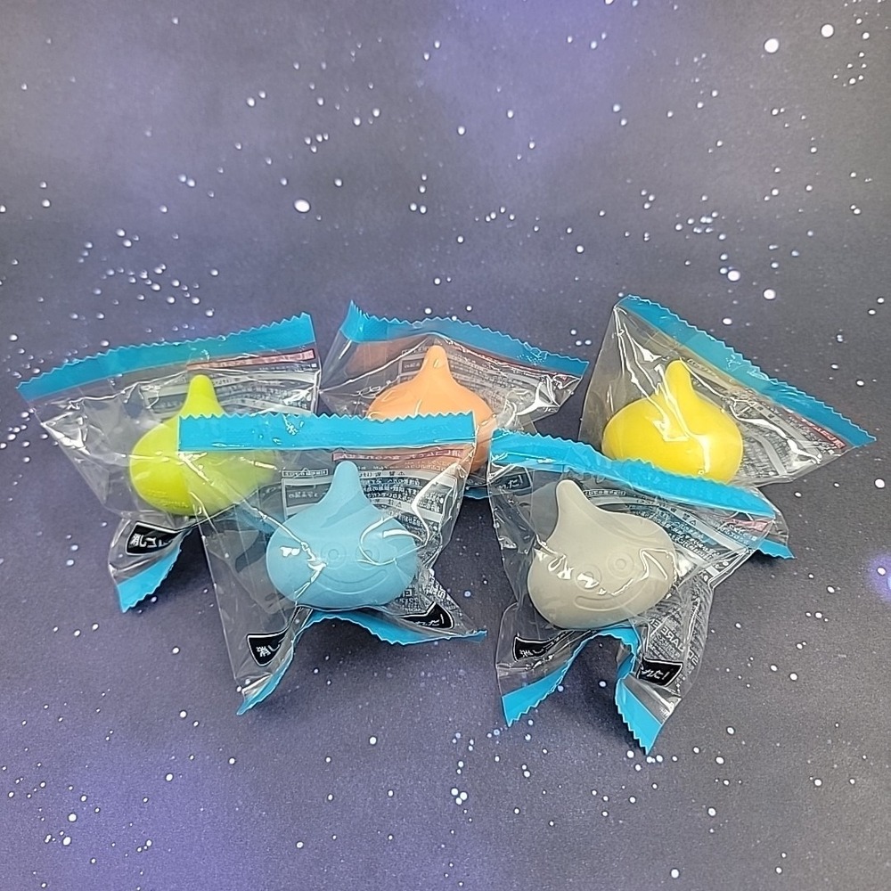 Dragon Quest Slime Eraser Set Of 5 Square Enix Japanese Prize NEW US SELLER